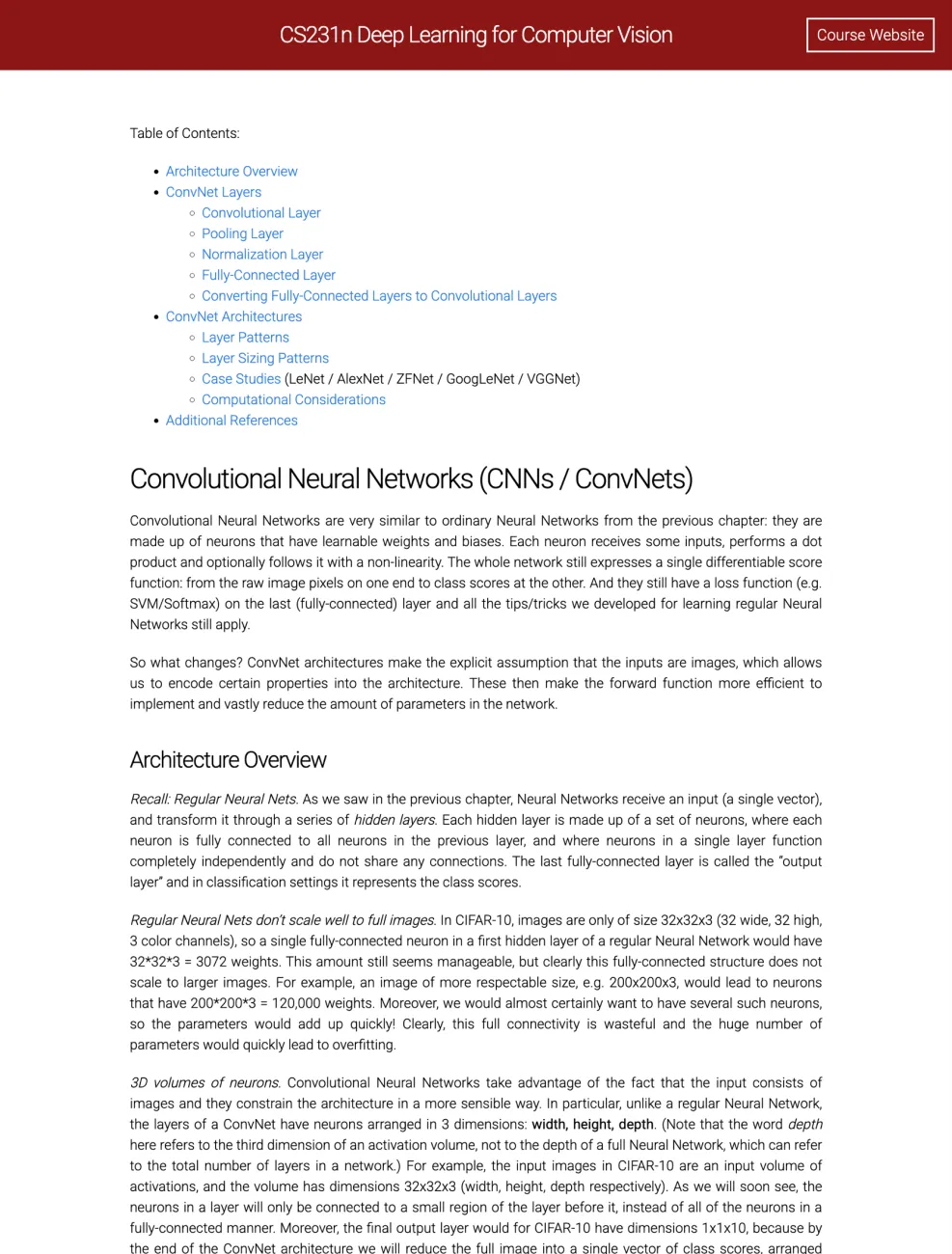 Image 4: CS231n: Convolutional Neural Networks for Visual Recognition
