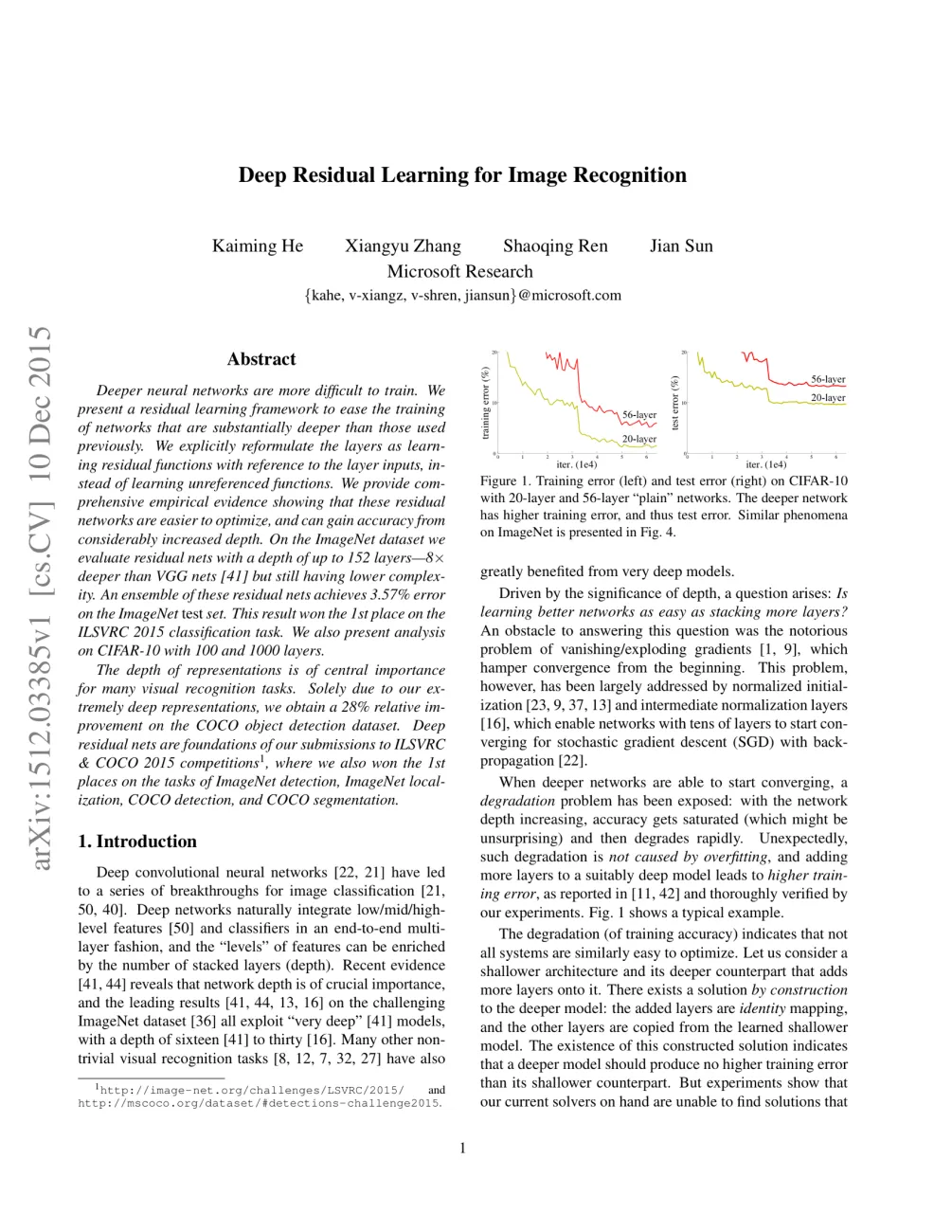 Image 22: Deep Residual Learning for Image Recognition