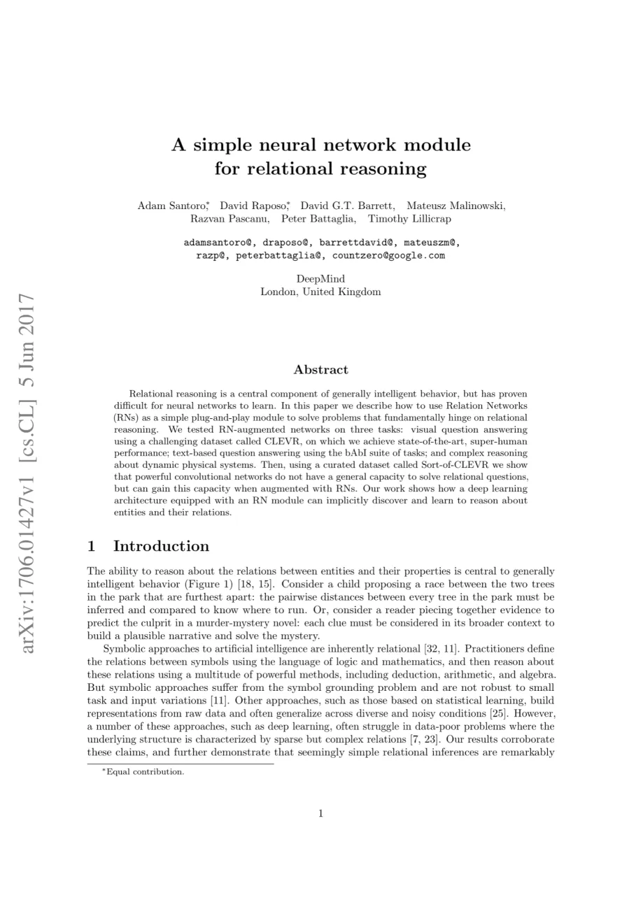 Image 72: A Simple Neural Network Module for Relational Reasoning