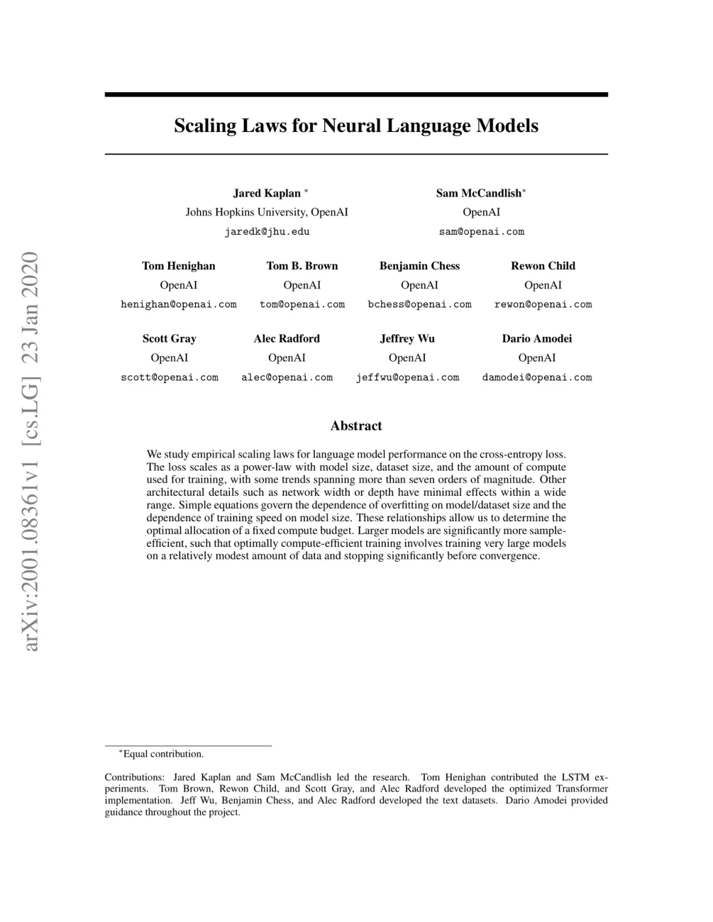Image 82: Scaling Laws for Neural Language Models