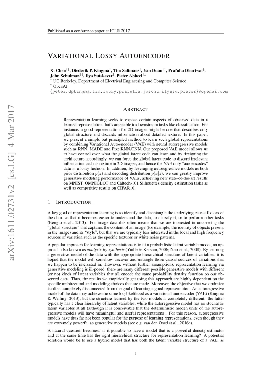 Image 103: Variational Lossy Autoencoder